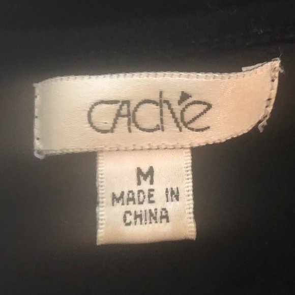 CACHE EMBELLISHED SO CUTE BLK / PINK WHITE / SILVER LONG SLEEVE NWOT SZ M - Picture 6 of 6